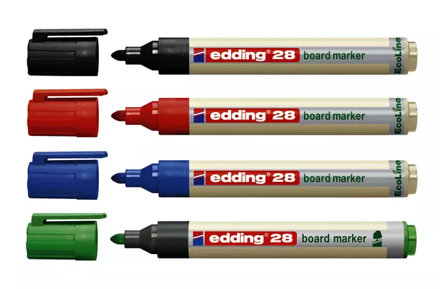 Een Viltstift edding 28 whiteboard Ecoline rond 1.5-3mm groen koop je bij EconOffice