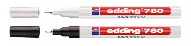 Een Viltstift Edding 780 lakmarker rond 0.8mm wit koop je bij EconOffice