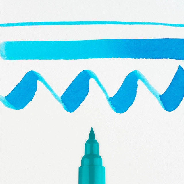 Een Brushpen Talens Ecoline turquoiseblauw koop je bij Totaal Kantoor Goeree