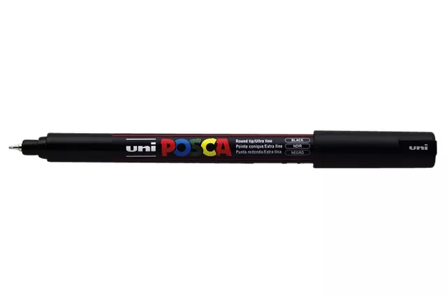 Een Verfstift Posca PC1MR extra fijn zwart koop je bij L&N Partners voor Partners B.V.