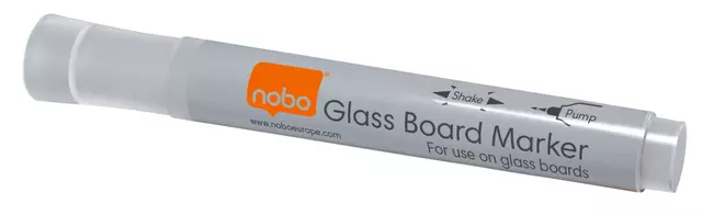 Een Viltstift Nobo glasbord wit koop je bij EconOffice