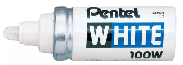 Een Viltstift Pentel 100W rond 4mm wit koop je bij KantoorProfi België BV
