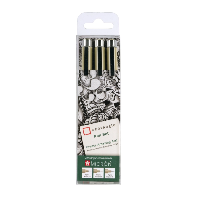 Een Fineliner Sakura Zentangle tool set 3delig koop je bij EconOffice