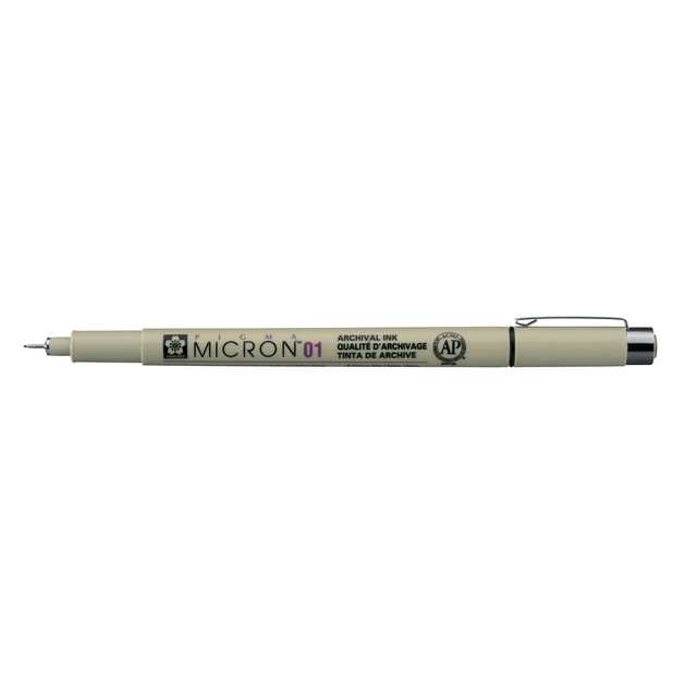 Een Fineliner Sakura Pigma Micron 01 0.25mm zwart koop je bij Alles voor uw kantoor