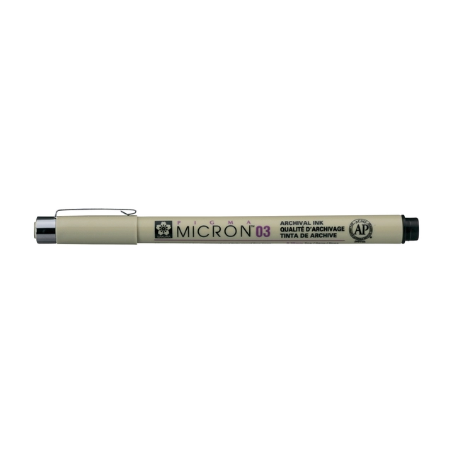 Een Fineliner Sakura Pigma Micron 03 0.35mm zwart koop je bij EconOffice