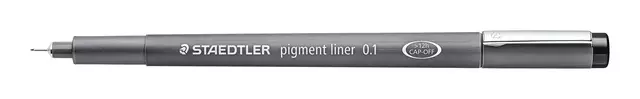 Een Fineliner Staedtler Pigment 308 zwart 0.1mm koop je bij Van Leeuwen Boeken- en kantoorartikelen