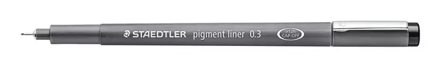 Een Fineliner Staedtler Pigment 308 zwart 0.3mm koop je bij MV Kantoortechniek B.V.
