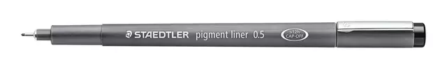 Een Fineliner Staedtler Pigment 308 zwart 0.5mm koop je bij Van Leeuwen Boeken- en kantoorartikelen