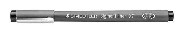 Een Fineliner Staedtler Pigment 308 zwart 0.7mm koop je bij MV Kantoortechniek B.V.