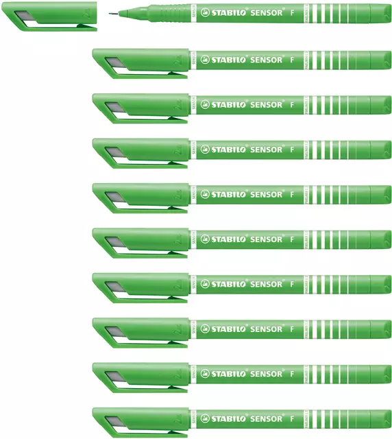 Een Fineliner STABILO Sensor 189/43 fijn lichtgroen koop je bij KantoorProfi België BV