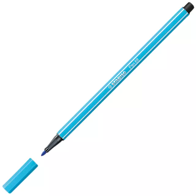 Een Viltstift STABILO Pen 68/50 Arty medium assorti blik à 50 stuks koop je bij Van Leeuwen Boeken- en kantoorartikelen