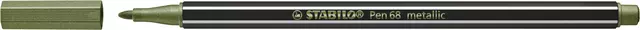 Viltstift STABILO Pen 68/843 medium metallic lichtgroen