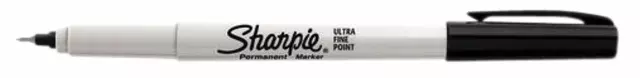Een Viltstift Sharpie rond ultra fine zwart blister à 2 stuks koop je bij MV Kantoortechniek B.V.