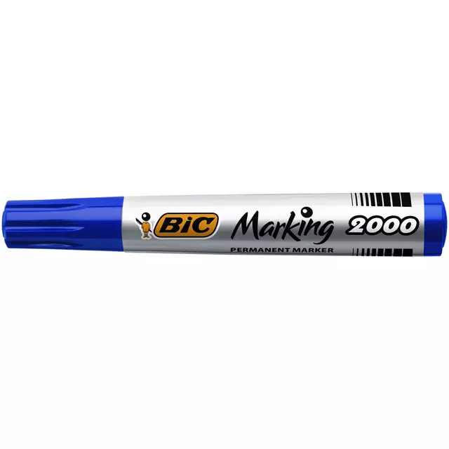 Een Viltstift Bic 2000 ecolutions rond large blauw koop je bij Van Hoye Kantoor BV