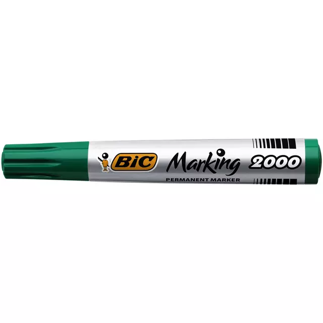 Een Viltstift Bic 2000 ecolutions rond large groen koop je bij MV Kantoortechniek B.V.