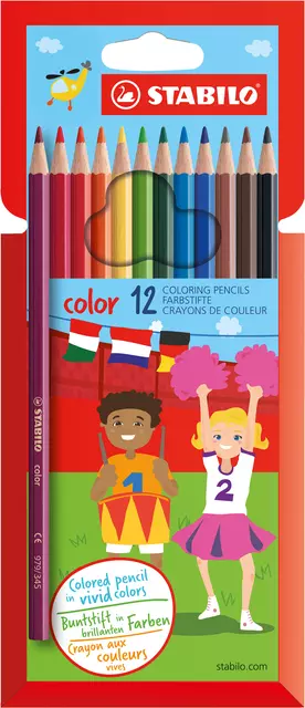 Een Kleurpotloden STABILO 979 color assorti kartonnen etui à 12 stuks koop je bij Goedkope Kantoorbenodigdheden