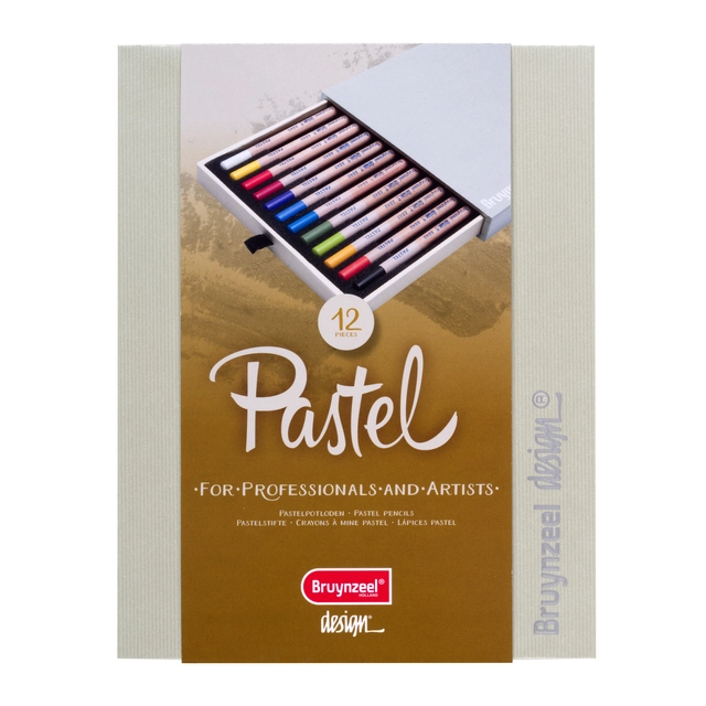 Een Pastelpotlood Bruynzeel Design set á 12 stuks assorti koop je bij MegaOffice