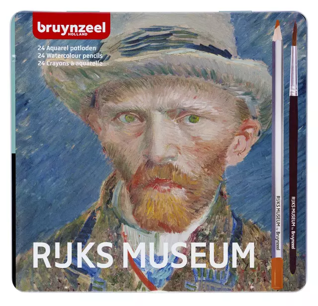 Een Kleurpotloden Bruynzeel aquarel Van Gogh blik à 24 stuks assorti koop je bij L&N Partners voor Partners B.V.