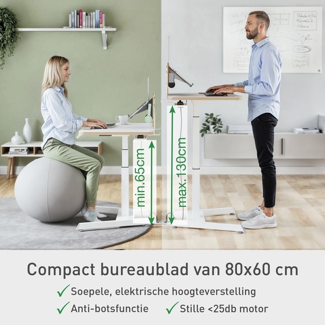 Een Zit-Sta bureau Leitz Ergo Elektrisch Klein koop je bij Tonerinktshop