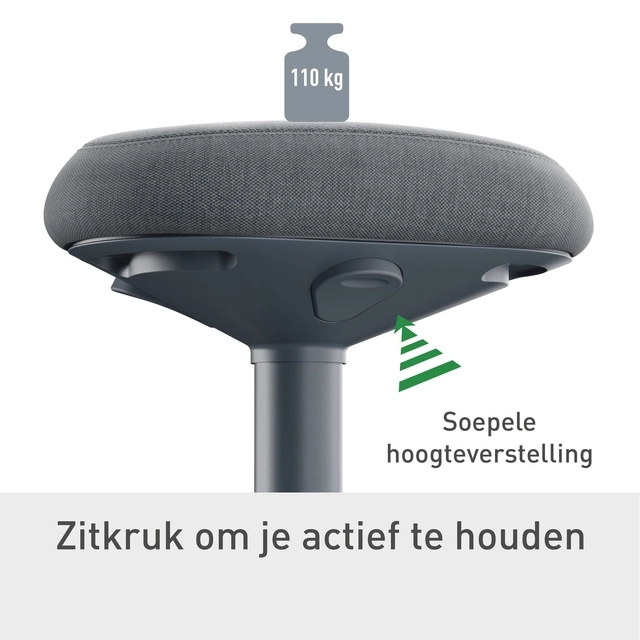 Een Actieve zitkruk Leitz Ergo met comfortzitting koop je bij KantoorProfi België BV