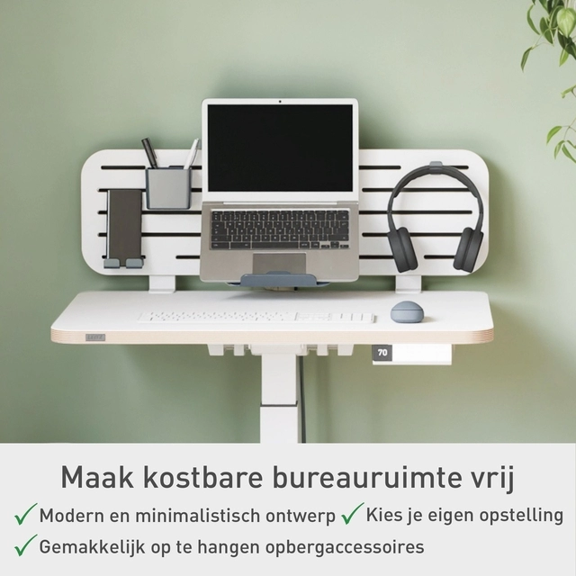 Een Bureau ophangbord Leitz Ergo met laptophouder koop je bij Van Hoye Kantoor BV