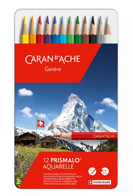 Een Kleurpotloden Caran d'Ache Prismalo 12stuks assorti koop je bij EconOffice