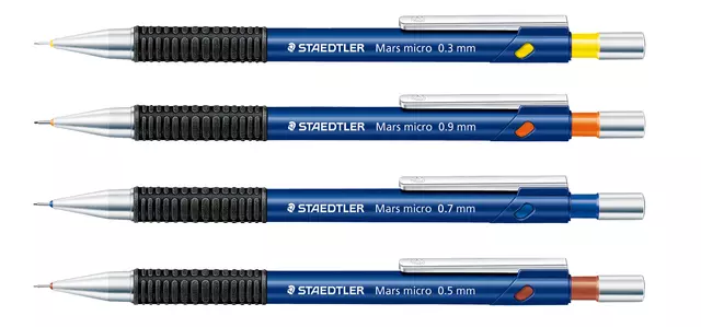 Een Potloodstift Staedtler Mars Carbon Micro 0.7mm HB blister koop je bij KantoorProfi België BV