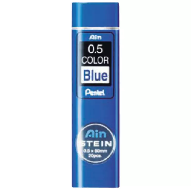Een Potloodstift Pentel HB 0.5mm blauw koker à 20 stuks koop je bij Van Hoye Kantoor BV