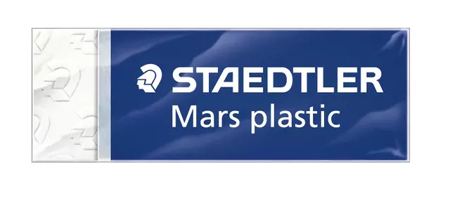 Een Gum Staedtler Mars 52650 65x23x10mm potlood wit koop je bij KantoorProfi België BV