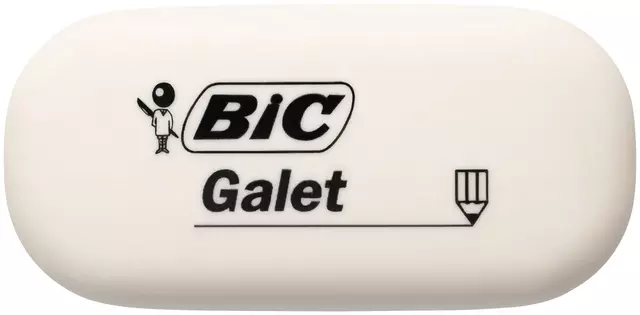 Een Gum Bic Galet pvc vrij zacht potlood wit blister à 3 stuks koop je bij KantoorProfi België BV