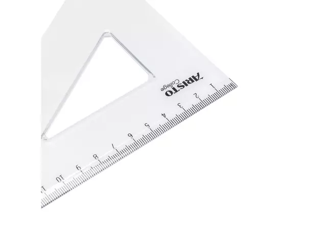 Een Driehoek Aristo 23620 200mm 30/60graden transparant koop je bij Van Leeuwen Boeken- en kantoorartikelen