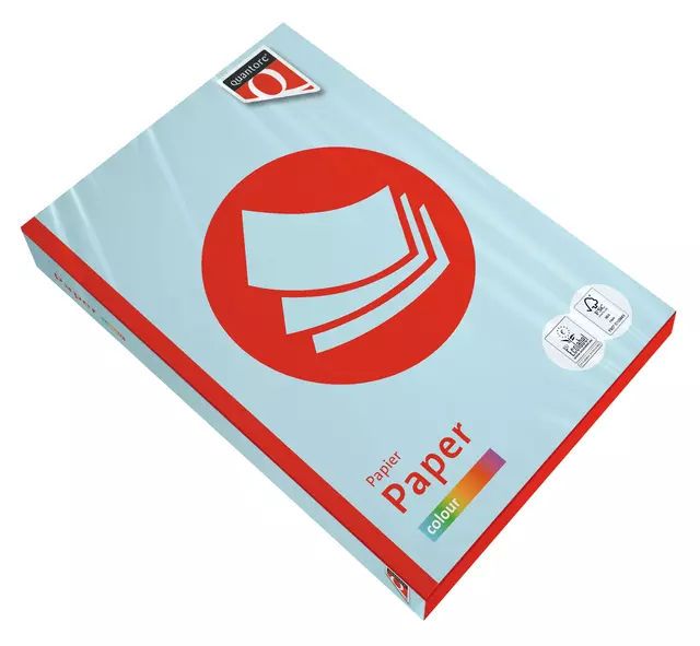 Kopieerpapier Quantore Colour A4 160gr lichtblauw 250 vel