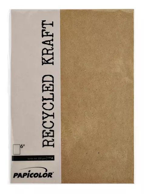 Een Kopieerpapier Papicolor A4 220gr 6vel kraft bruin koop je bij KantoorProfi België BV