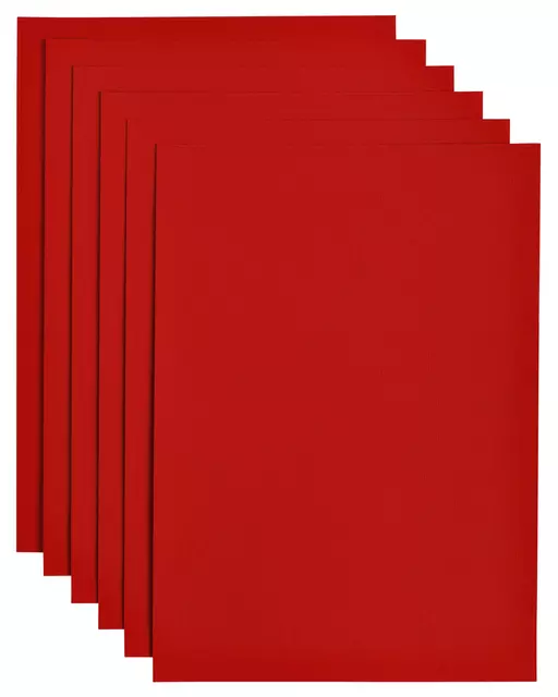 Kopieerpapier Papicolor A4 200gr 6vel rood