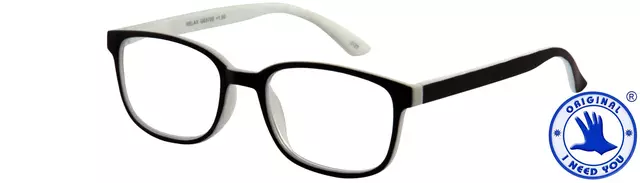 Een Leesbril I Need You +2.50 dpt Relax zwart-wit koop je bij MV Kantoortechniek B.V.