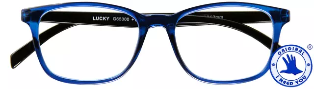 Een Leesbril I Need You +2.50 dpt Lucky blauw-zwart koop je bij EconOffice