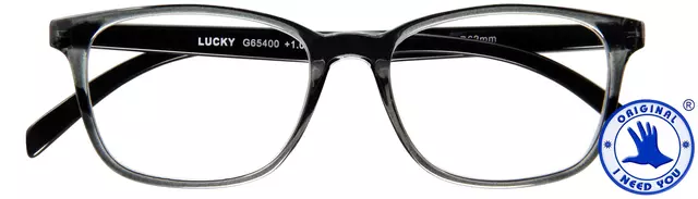 Een Leesbril I Need You +1.00 dpt Lucky grijs-zwart koop je bij KantoorProfi België BV