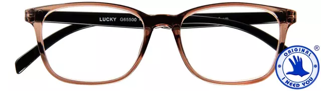 Een Leesbril I Need You +2.50 dpt Lucky bruin-zwart koop je bij KantoorProfi België BV