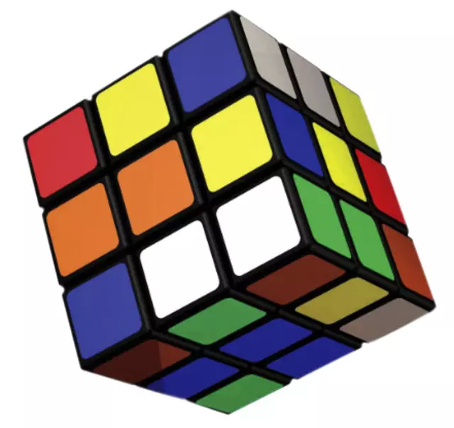 Een Rubik's cube koop je bij Van Leeuwen Boeken- en kantoorartikelen
