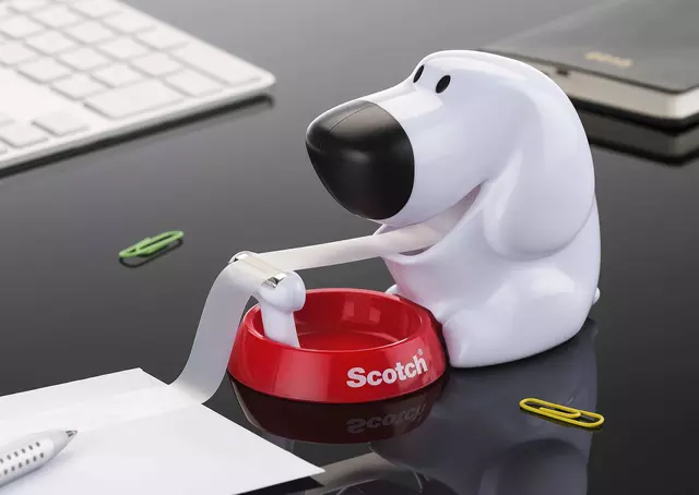 Een Plakbandhouder Scotch C31 hond + 1rol 19mmx7.5m koop je bij EconOffice