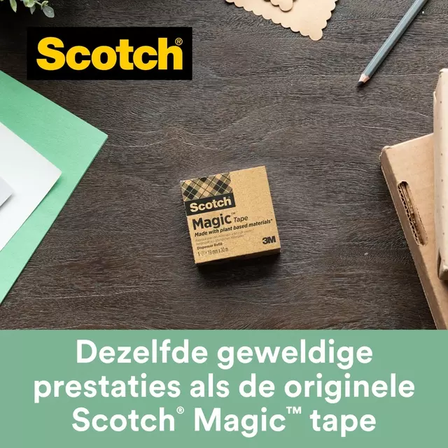 Een Plakband Scotch Magic 900 19mmx30m onzichtbaar mat koop je bij KantoorProfi België BV