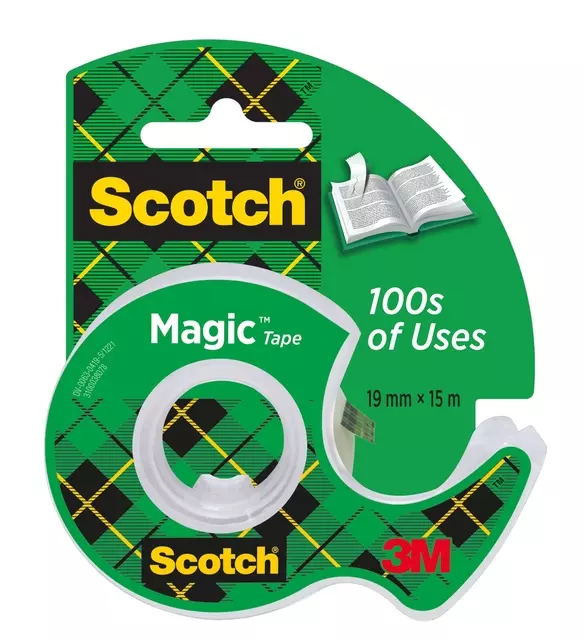 Een Plakband Scotch Magic 810 19mmx15m onzichtbaar + afroller koop je bij EconOffice