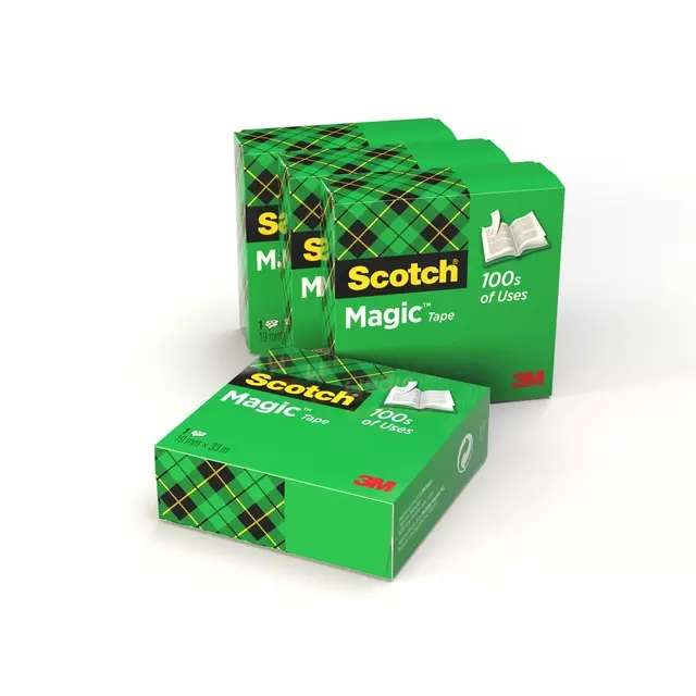Een Plakband Scotch Magic 810 4 rollen,19 mm x 33 m onzichtbaar transparant koop je bij EconOffice