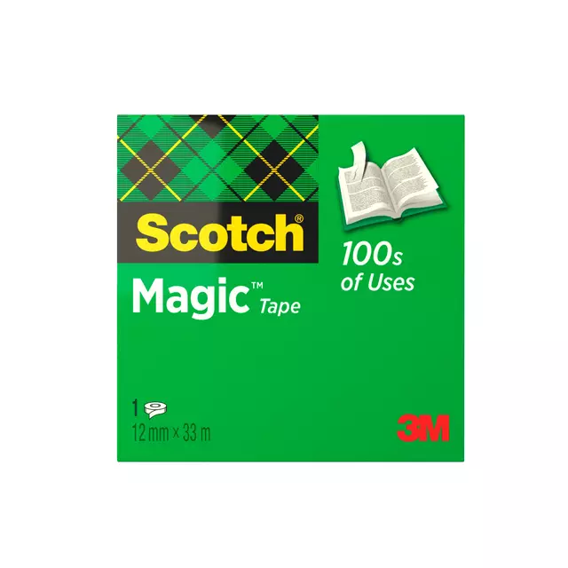 Een Plakband Scotch Magic 810 12mmx33m onzichtbaar mat koop je bij Van Leeuwen Boeken- en kantoorartikelen