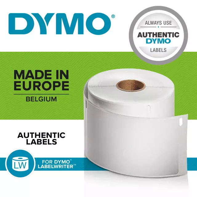 Etiket Dymo LabelWriter multifunctioneel 32x57mm 12 rollen á 1000 stuks wit