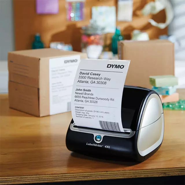 Een Etiket Dymo LabelWriter 5XL verzendlabel 104x159mm 1 rol á 220 stuks wit koop je bij L&N Partners voor Partners B.V.
