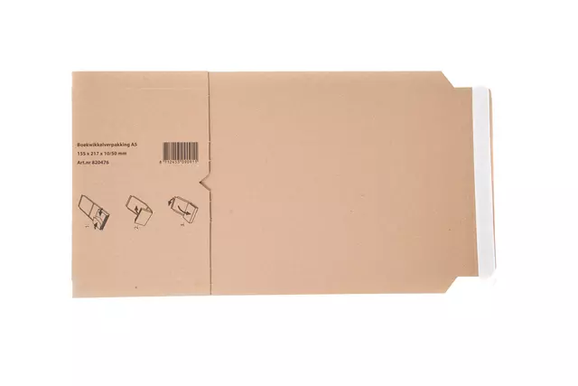 Een Wikkelverpakking IEZZY A5 met zelfklevende strip bruin koop je bij KantoorProfi België BV