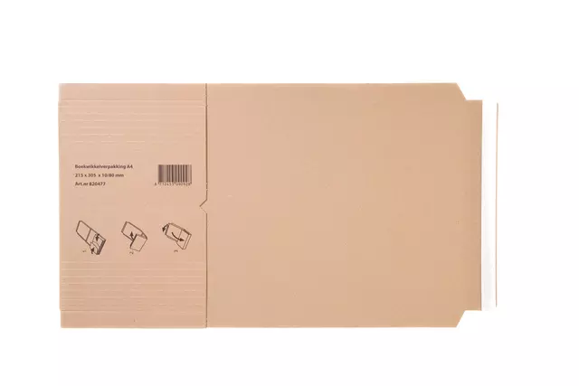 Een Wikkelverpakking IEZZY A4 met zelfklevende strip bruin koop je bij MV Kantoortechniek B.V.