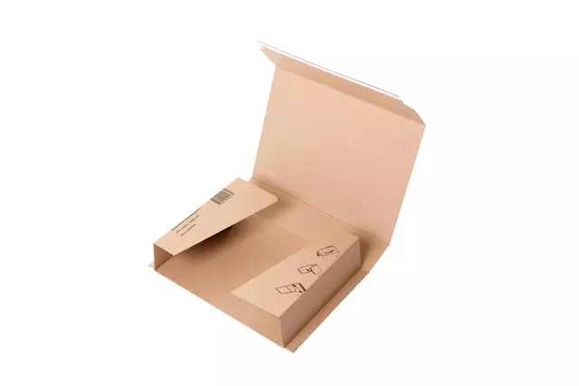 Een Wikkelverpakking ringbanden en ordners IEZZY met zelfklevende strip bruin koop je bij Van Leeuwen Boeken- en kantoorartikelen