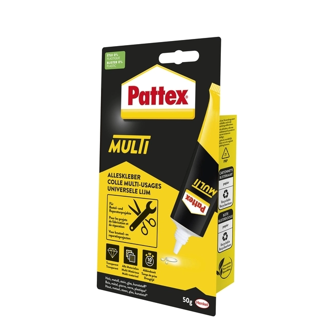 Een Alleslijm Pattex Multi tube 50gram op blister koop je bij The Cartridge Company